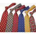 Men's Vintage Big Necktie Formal Business Casual Fashion Men's 9CM Printed Hand Tie Wide Cashew Neck Ties
