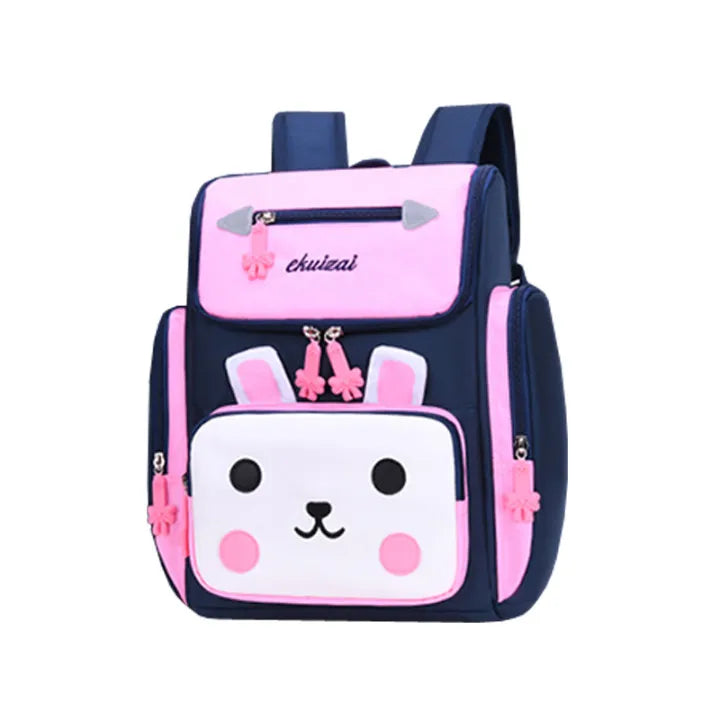 Cute Rabbit Students Children's Schoolbag 1-6 Grade Spine Care Shoulder School Bag