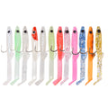 Eel Soft Fishing Lure 55mm 0.9g 10pcs/bag Glow Soft Bait with Hook Fishing Tackle Spanish Lures Sandeel Lures Plastic Soft Lure