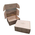 Custom Size Printed Flute Corrugated Board Mailing Box with Matt Lamination Recyclable Custom Logo for Socks & Fur Packaging