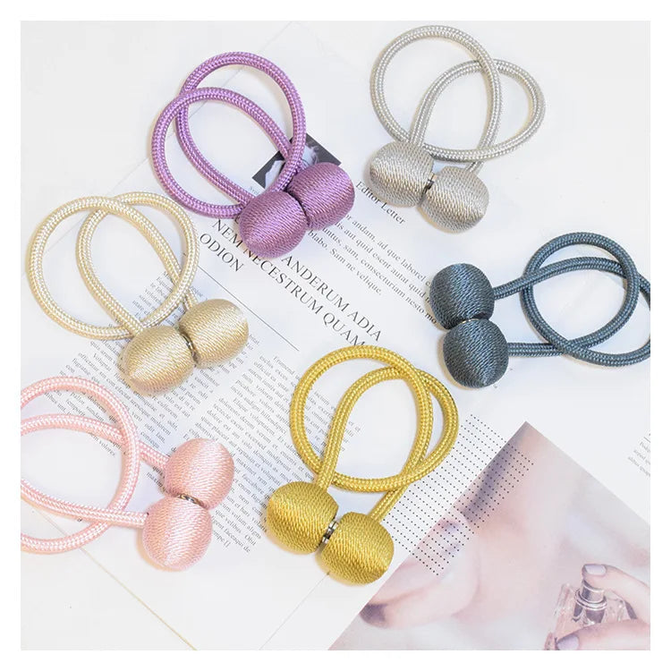 Curtain Tiebacks Clips Strong Window Curtains Tie Band Home Office Decorative Drapes Weave Holdbacks Holders European Style