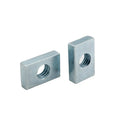 50pcs Square Nut M3 M4 M5 M6 M8 Rectangular Nuts GB39 Aluminum Profile Accessory Slider Block Thin Carbon Steel Countersunk Nut