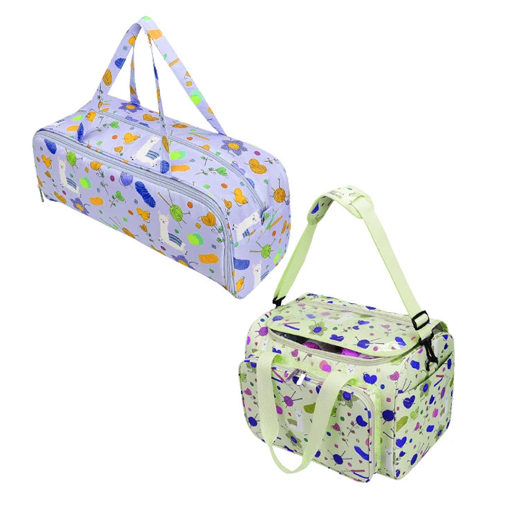 Natucare Knitting Yarn Tote Bags Accessories Yarn Knit Crochet Bag Wholesale Soft Polyester Storage Bags Opp Multifunction