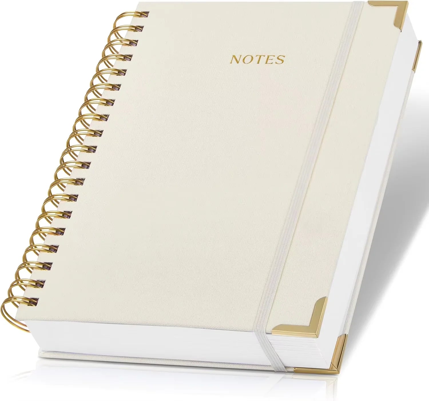 Premium Waterproof Durable Spiral Notebook Anti-Drop A4 B5 A5 Leather Notebook with Elastic Band Student Thick Paper Notepad