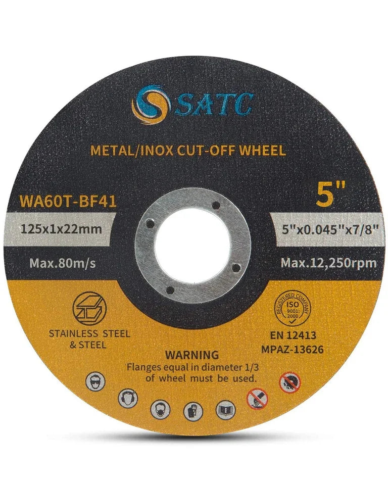 DE Warehouse 24H Shipping Free Delivery 30X SATC 5" 125mm X 1mm Thin Stainless Steel Metal GRINDING WHEEL Cutting Discs