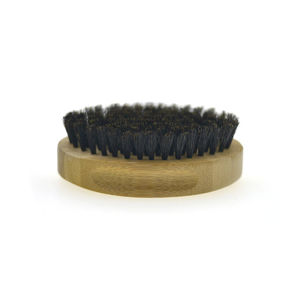 Eco-friendly Customizable  Cleaning Beard Brush Low Cost with Nylon and Bristle Material