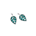 Personality Lady Fine Jewelry 925 Sterling Silver Leaves Stud Earrings Fashion Jewelry Piercing Earrings for Women