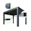 Factory Powder Coating Aluminum Alloy Profile Metal Aluminum Pergola Transom Profile Raw Materials for Aluminum Pergola MegaBDM