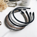 Fashion New Style Thin Colorful Head Hoop Rhinestone Glitter Headbands for Women Girls Hairbands Accessories
