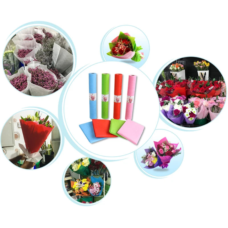 Factory Direct Supply Plain 3D Embossed Rose Pattern Breathable Fusible Eco-Friendly Anti-Bacteria Lightweight Nonwoven Fabric