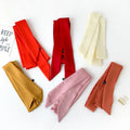 MIO 200cm Korea Fashion Long Ribbon Candy Color Silky Neck Scarf Handbag Handle Vintage Ribbon Plain Neckerchief for Women