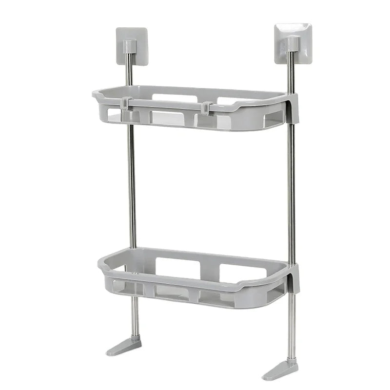 Yiwu Single Layers Wall Mounted Storage Shelf Stainless Steel Toilet Standing Saver