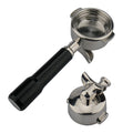 Espresso Machines 58mm Spouted Portafilter Head 304 Stainless Steel E61 Universal Black Portafilter Coffee Spout Double Open