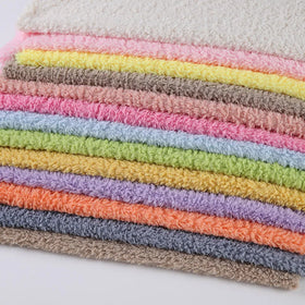Thick 100 Polyester Knit Faux Fleece Sherpa Fabric