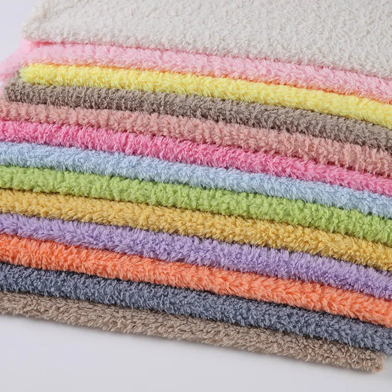 Thick 100 Polyester Knit Faux Fleece Sherpa Fabric