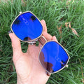 New Women Ladies UV400 Bling Side Diamond Large square Gold Black White Photogray Anti Reflet Optical Photochromic Glasses Woman