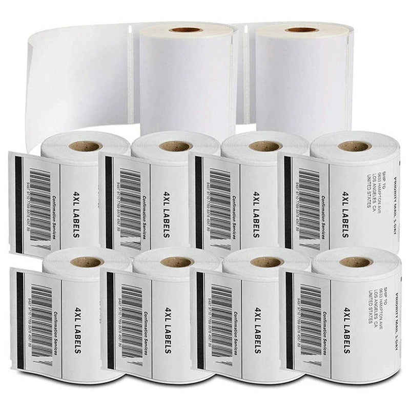 Waterproof CMYK Color Single Bar Code Printer Paper Customized Size Three Heat Sensitive Adhesive Label Promotion Industrial