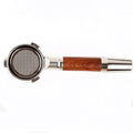 Barista Accessories  Wood Handle Stainless Steel Coffee Bottomless Portafilter Food Grade  Bottomless Portafilter