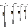 Outdoor Pole-Mounted LED Screen Display IP65 Waterproof with SDK Support for Retail Store Subway Wayfinding Advertising
