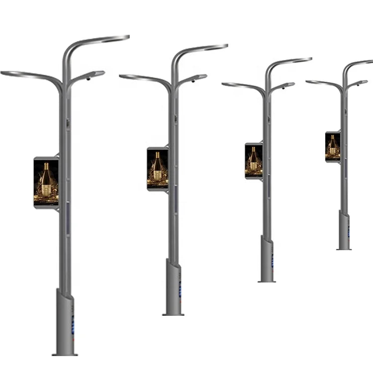 Outdoor Pole-Mounted LED Screen Display IP65 Waterproof with SDK Support for Retail Store Subway Wayfinding Advertising