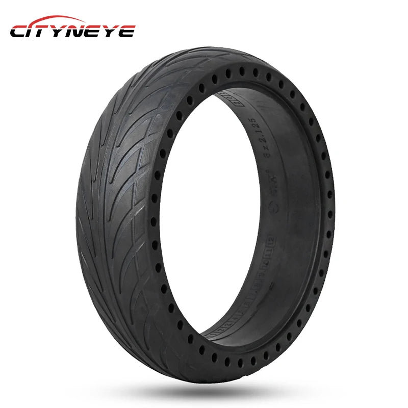 8 Inch Electric Scooter Honeycomb Rubber Solid Tire Tyre Install Wheel Hub Motor Replacement for Ninebot ES1/ES2/ES4 Tubeless