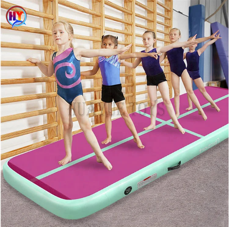 Wholesale Inflatable Folding Tumbling Gymnastics Mat Air Track for Fitness Exercise Inflatable Mat