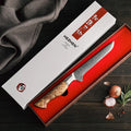 Kitchen Damascus Steel Boning Knife With Figured Sycamore Wood Handle