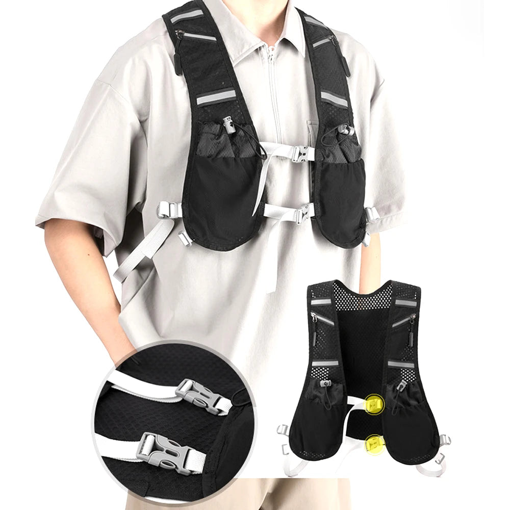 Lightweight Breathable Sweatproof Hydration Running Vest Water Backpack