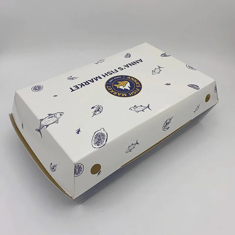 Food Grade Eco-friendly Donut Box Cardboard Paper Box for Bakery Custom Pastry Box