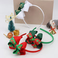 Hot Sale Grosgrain Ribbon Hair Bow Christmas Headband for Kids Hair Accessories