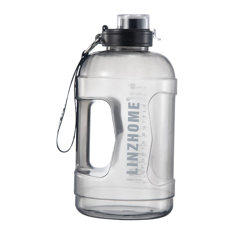 Hot Sale BPA Free Eco-Friendly Large Capacity Sport Plastic Water Bottles 1000ML 1500ML 2200ML Leakproof Straw Hand Grip
