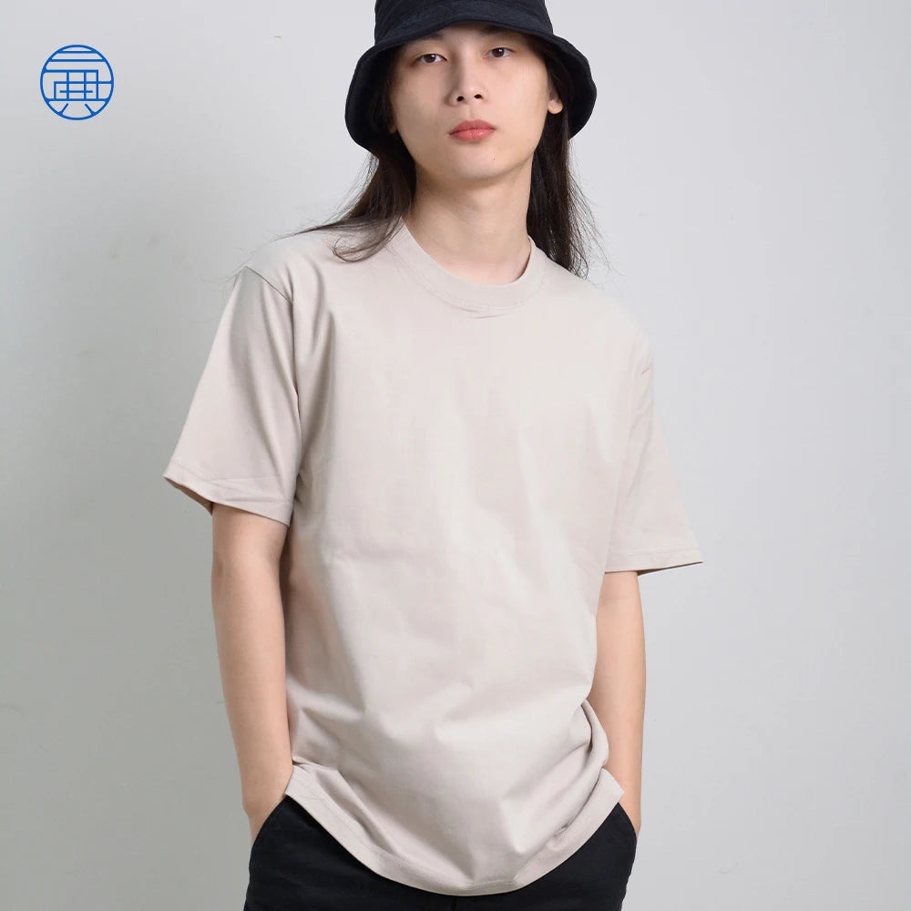 SanDian Wholesale Men Blank T-shirt Custom Quality Cotton Loose Drop Shoulder Oversized T Shirt