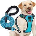 Wholesale Luxury Reflective Dog Harness Soft Mesh Padding No Pull Dog Collar Solid Breathable Handle for Dog Walking Custom Pet