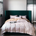 Customized Newest Hot Sale Jacquard Egyptian Cotton Comforter Duvet Cover Pink Four Piece Bedding Set