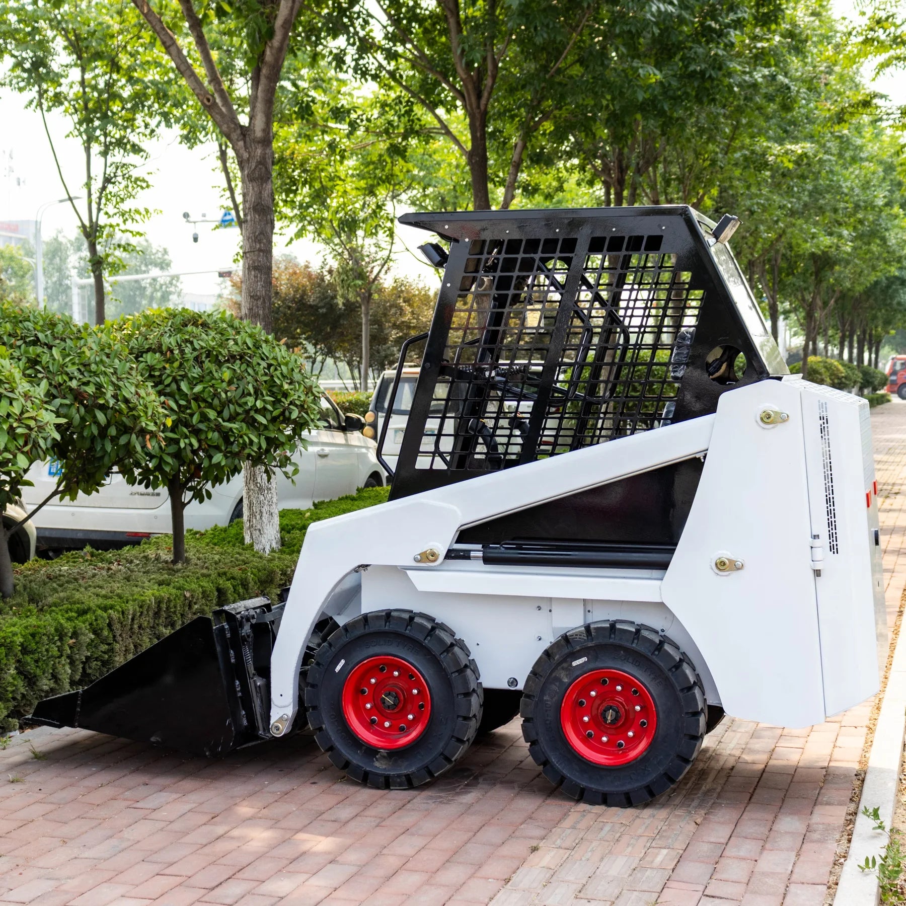 HT35 Mini Skid Steer Loader Closed Cabin Mini Articulated Loader Backhoe Loader for Sale