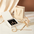 Eco Friendly Jewellery Necklace Boxes Wholesale Packaging Jewelry Box With Pouch Custom Logo for Jewelry Packing