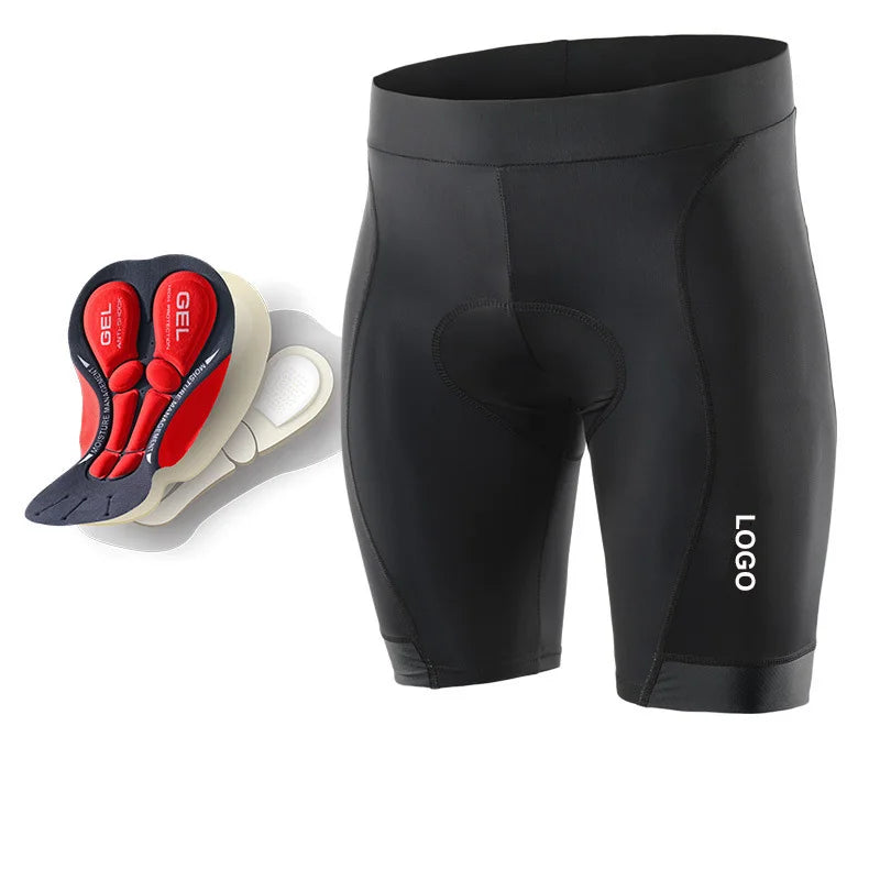 Custom Logo Quick Dry Black Underpant Bicycle Bike Underwear Compression 5D Gel Padded Shockproof Cycling Shorts