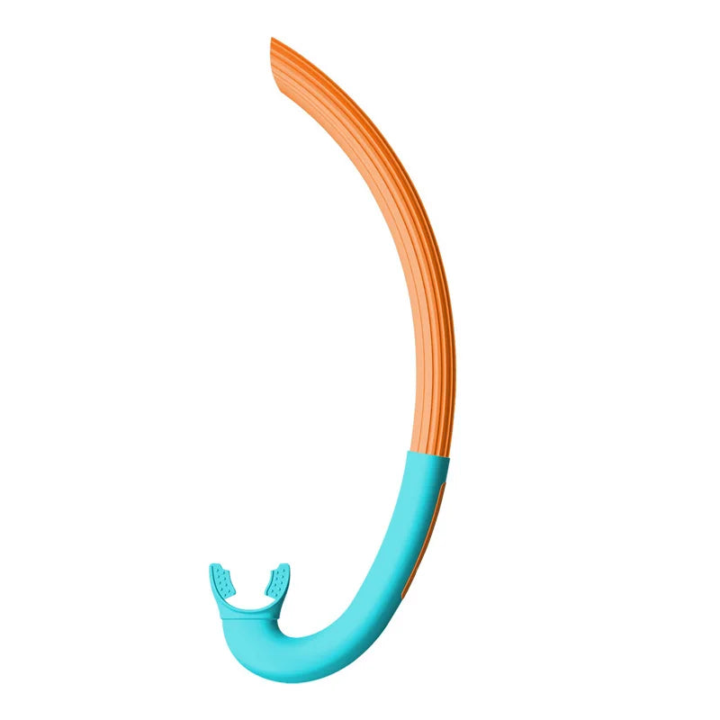 Wholesale Silicone Foldable Snorkel with Positive Buoyancy Wet Diving Breathing Tube for Fishing Hunting and Outdoor Sports