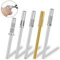 Gold and Silver Mini Barrel Bit Efile Stainless Steel Nail Drill Bits to Remove Gel Polish Drill Bits for Nails