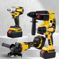 APT11 36V Cordless Power Tools Combo Kits Multi-Function Electric Hammer Drill & Impact Wrench Brushless Motor Hard Case Package