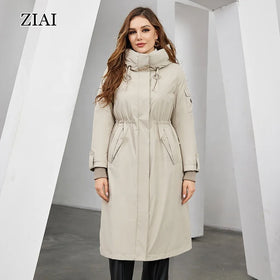 Windproof Padded Coat Long Coat Winter Warm Jacket Oversize Parka Women Coat
