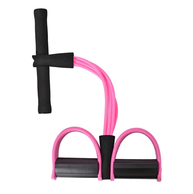CW RSB005 TPE 4-Tube 6-Tube Toning Tubes Portable Workout Equipment Yoga Fitness Foot Pedal Rope Sit Pedal Pullers Resistance