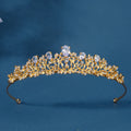 Classical Bride Jewelry  Tiara Grand Wedding Banquet Performance Rhinestone Alloy Crown