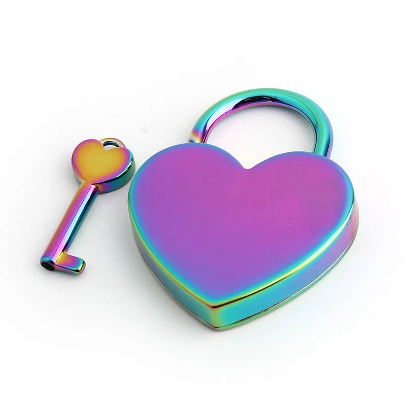 Nolvo World 56*44mm High-End Metal Hardware Accessories Love Buckle Lock Direct Couple Wishing Lock for Women Handbags