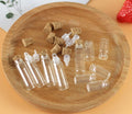 DIY Mini 1/2/3ml Cork Glass Bottle Diameter 11mm Sample with Plastic Cap Candy Decorative Bottle Pendant Perfume Jar