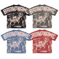 Custom Men's Vintage Boxy Fit Graphic T-Shirt 100% Cotton Heavyweight O-Neck Cropped Screen Print Oversized Knitted T-Shirt