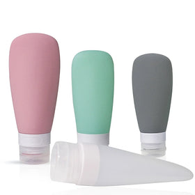 Shampoo Tube Bottle Travel Set Leak Cosmetic Food Grade Silicone Custom Logo Screen Printing S.Belle OPP Bag Personal Care Screw