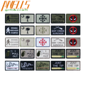 2" X 3" Tactical With 100% Embroidered Patches Hook & Loop Pirate Flag 1776 Patriot Tactical Embroidery Patch