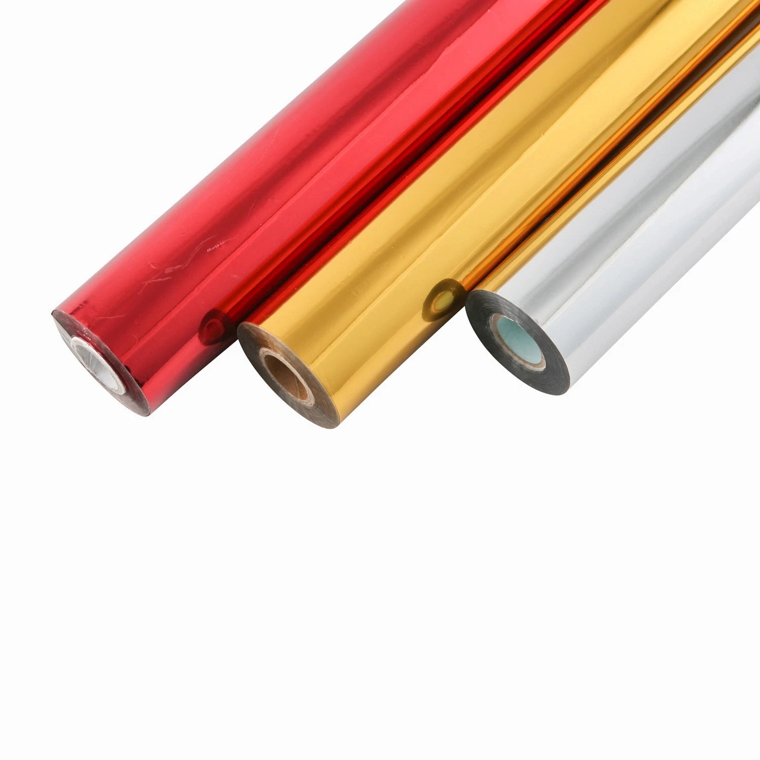24K Gold Leaf Reactive Laminate PET Material Roll Foiling Copper Matte Hot Stamping Toner for Transfer Printing on Paper