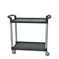 Grey/Black Commercial Plastic Service Cart Hotel Restaurant Supplies-Factory Wholesale Utility Trolley Food Serving 30-50kg